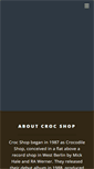 Mobile Screenshot of crocshop.com